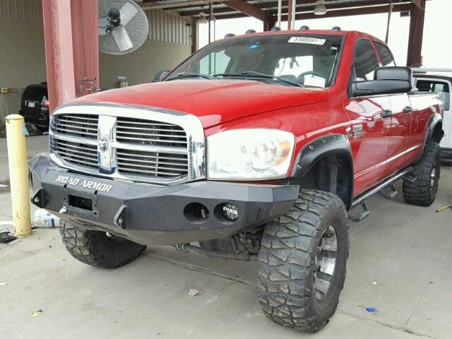 3D7KS28A68G200437 - 2008 DODGE RAM 2500 S RED photo 2