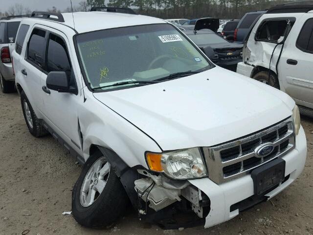 1FMCU02Z98KB43943 - 2008 FORD ESCAPE XLS WHITE photo 1