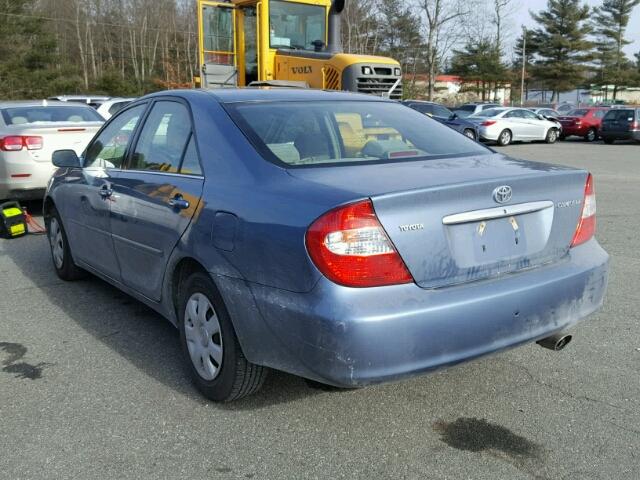 4T1BE32K24U937825 - 2004 TOYOTA CAMRY LE BLUE photo 3