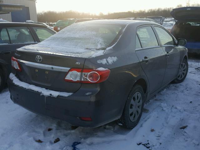 JTDBU4EE0B9134532 - 2011 TOYOTA COROLLA BA GRAY photo 4