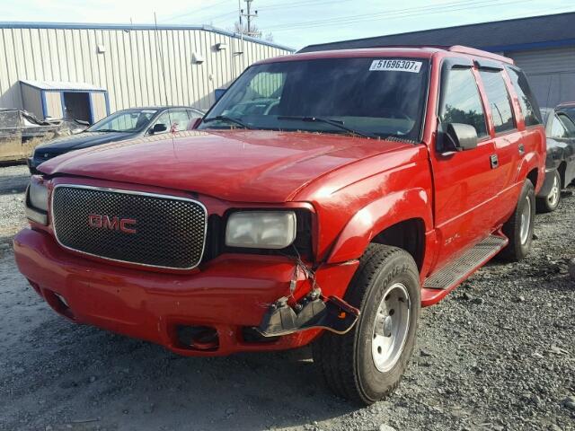 1GKEK13RXXR907672 - 1999 GMC DENALI RED photo 2