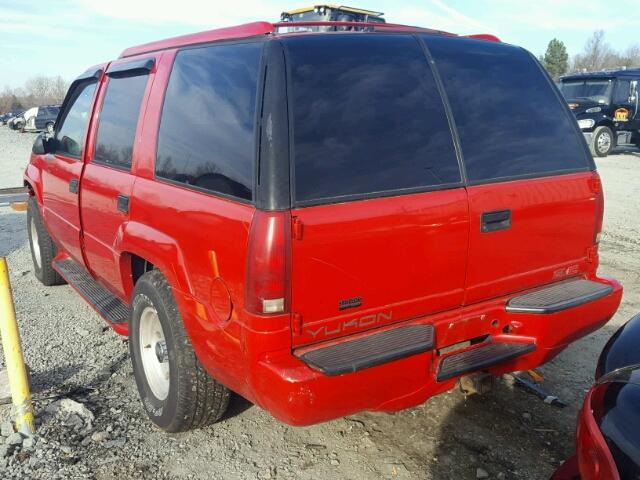 1GKEK13RXXR907672 - 1999 GMC DENALI RED photo 3