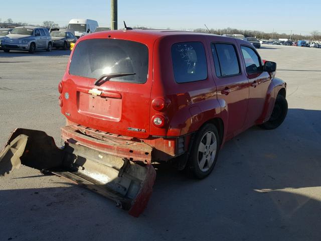 3GNCA13B69S600161 - 2009 CHEVROLET HHR LS RED photo 4