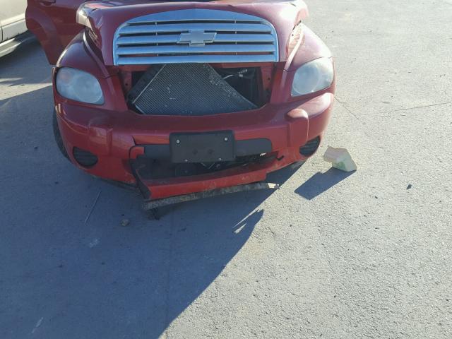 3GNCA13B69S600161 - 2009 CHEVROLET HHR LS RED photo 9