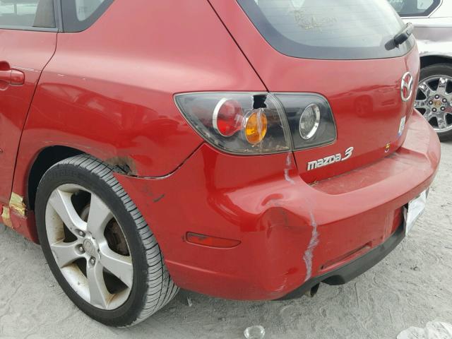 JM1BK143441107355 - 2004 MAZDA 3 HATCHBAC RED photo 9