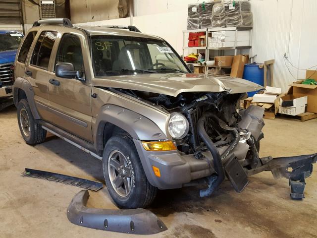 1J4GL38K65W553229 - 2005 JEEP LIBERTY RE TAN photo 1