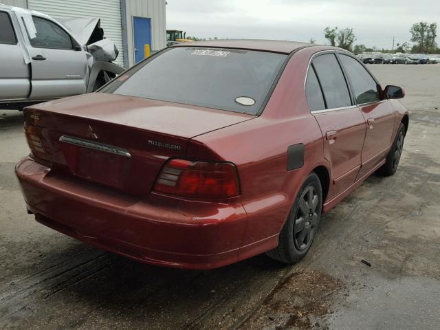 4A3AA46G9YE159110 - 2000 MITSUBISHI GALANT ES BURGUNDY photo 4