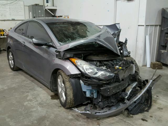 KMHDH6AE2DU013219 - 2013 HYUNDAI ELANTRA CO SILVER photo 1