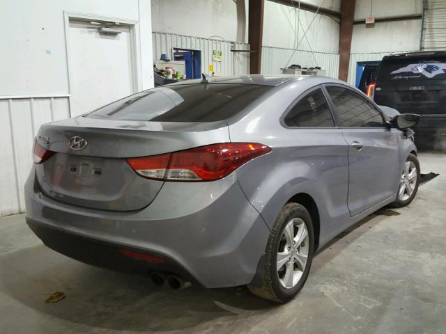 KMHDH6AE2DU013219 - 2013 HYUNDAI ELANTRA CO SILVER photo 4