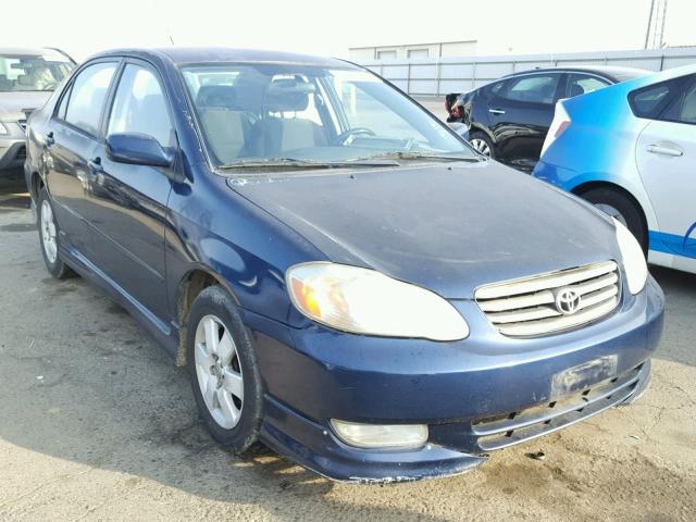 1NXBR32E43Z166717 - 2003 TOYOTA COROLLA CE BLUE photo 1