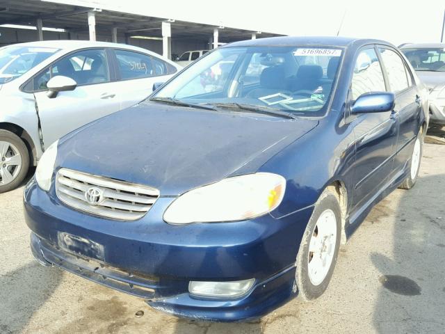 1NXBR32E43Z166717 - 2003 TOYOTA COROLLA CE BLUE photo 2