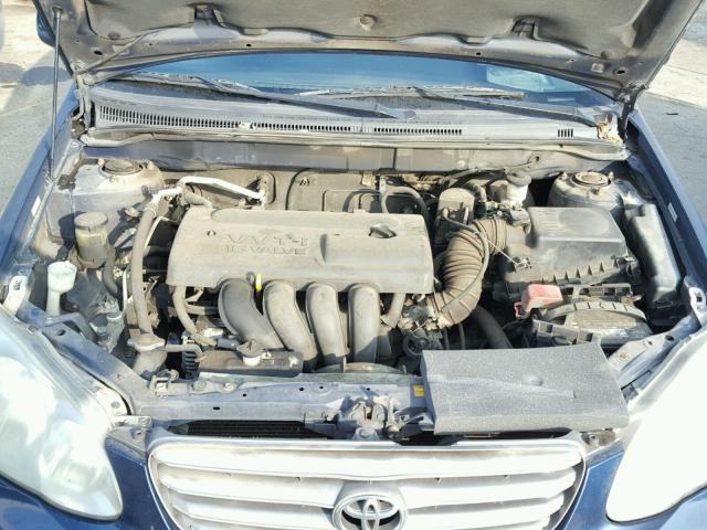 1NXBR32E43Z166717 - 2003 TOYOTA COROLLA CE BLUE photo 7