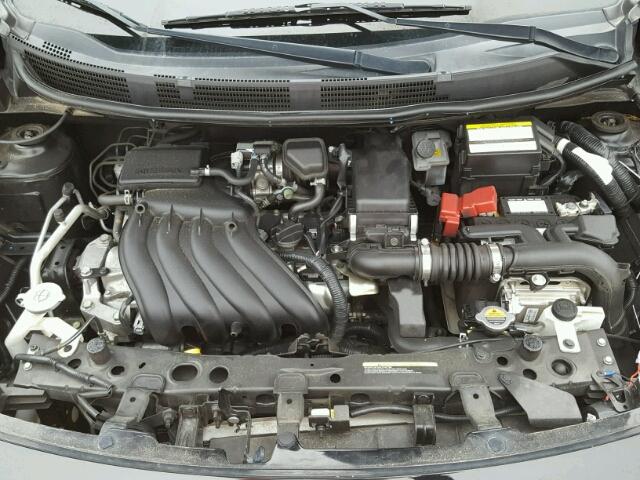 3N1CN7AP0FL953003 - 2015 NISSAN VERSA S BLACK photo 7