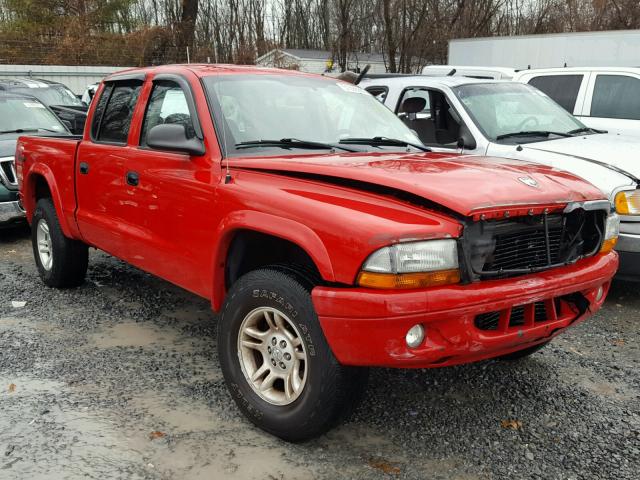 1D7HG38K24S599425 - 2004 DODGE DAKOTA QUA RED photo 1