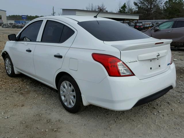 3N1CN7AP2GL825542 - 2016 NISSAN VERSA S WHITE photo 3