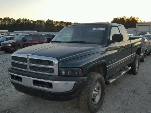 3B7HF12Z51G170211 - 2001 DODGE RAM 1500 GREEN photo 2