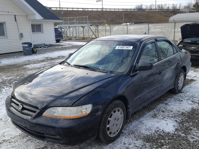 1HGCG56422A104228 - 2002 HONDA ACCORD LX BLACK photo 2