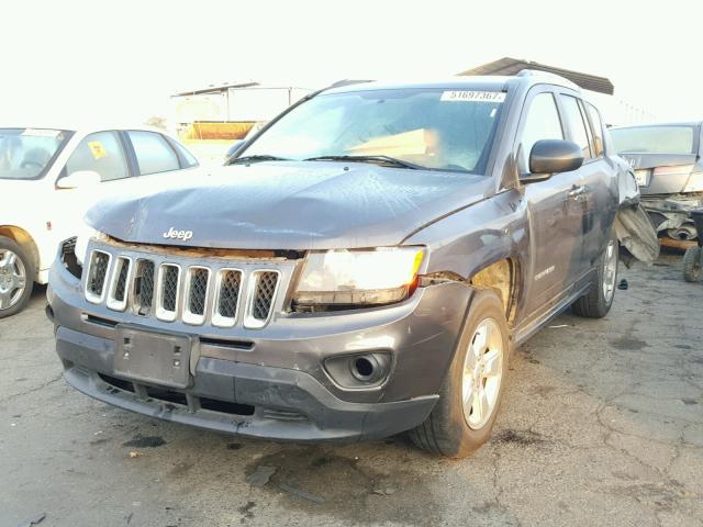 1C4NJCBA7ED800661 - 2014 JEEP COMPASS SP CHARCOAL photo 2