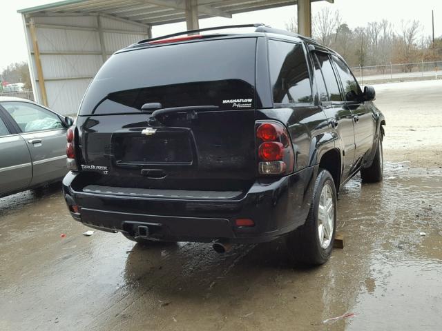 1GNDS13S582240814 - 2008 CHEVROLET TRAILBLAZE BLACK photo 4