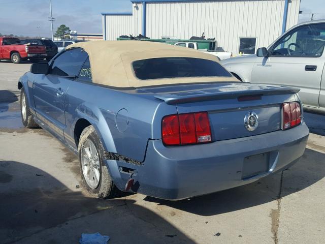 1ZVHT84N485151983 - 2008 FORD MUSTANG BLUE photo 3