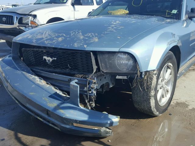 1ZVHT84N485151983 - 2008 FORD MUSTANG BLUE photo 9