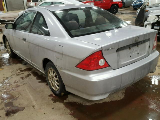 1HGEM21724L063012 - 2004 HONDA CIVIC HX GRAY photo 3