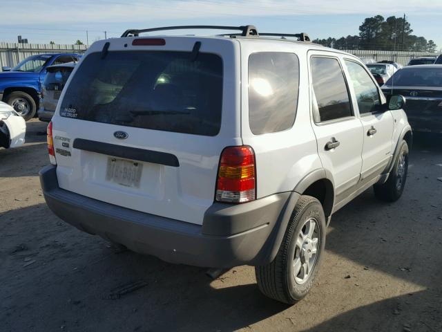 1FMYU03132KD53038 - 2002 FORD ESCAPE XLT WHITE photo 4