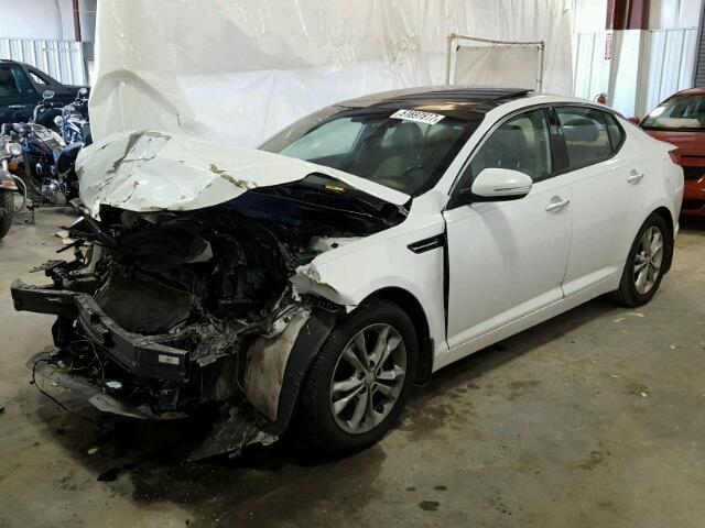 5XXGN4A7XDG225971 - 2013 KIA OPTIMA EX WHITE photo 2