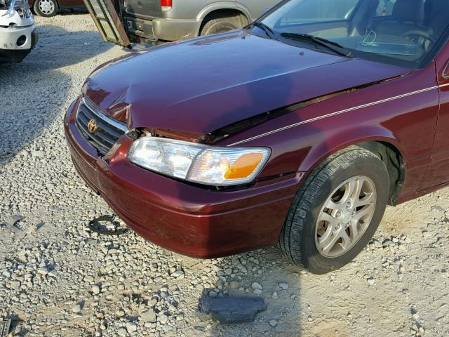 4T1BG22K01U022732 - 2001 TOYOTA CAMRY CE MAROON photo 9