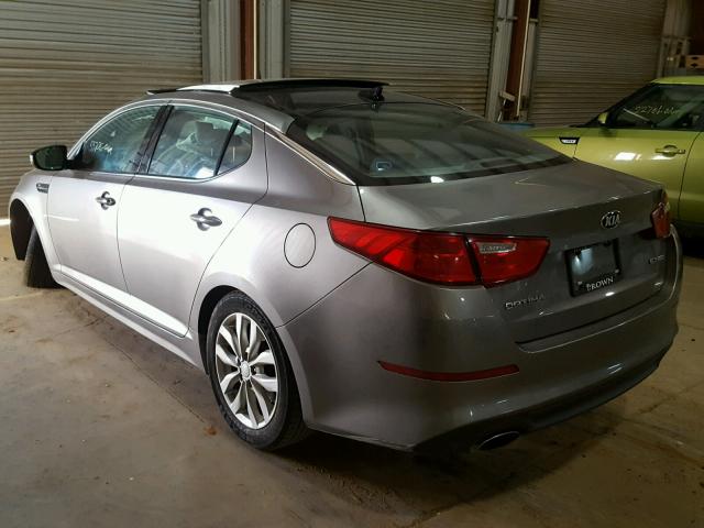 5XXGN4A73FG458576 - 2015 KIA OPTIMA EX GRAY photo 3