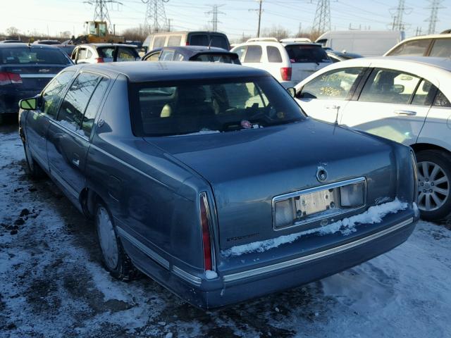 1G6KD54Y0XU768996 - 1999 CADILLAC DEVILLE BLUE photo 3