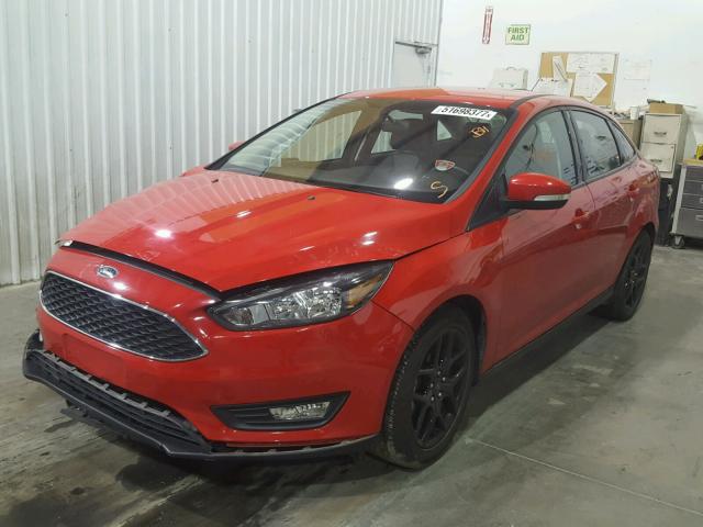 1FADP3F28GL286153 - 2016 FORD FOCUS SE RED photo 2