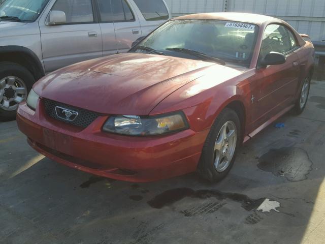 1FAFP40433F431942 - 2003 FORD MUSTANG RED photo 2