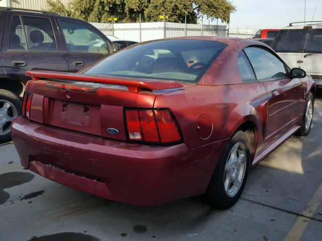 1FAFP40433F431942 - 2003 FORD MUSTANG RED photo 4