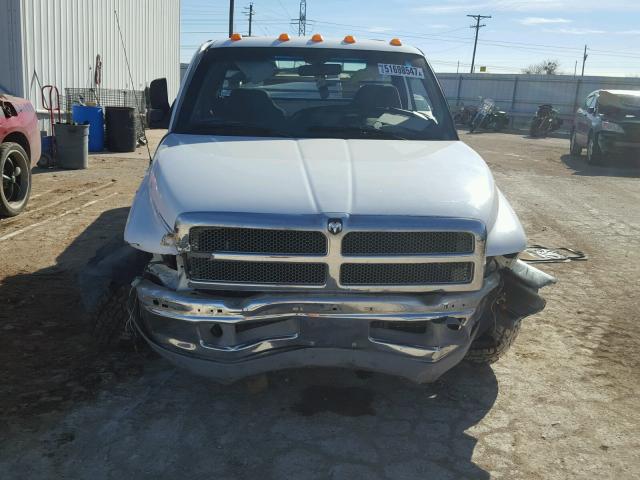 1B7MC336XYJ149001 - 2000 DODGE RAM 3500 WHITE photo 9