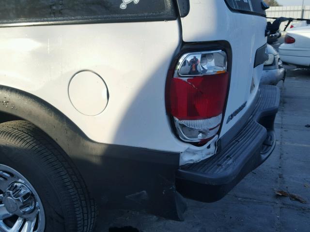 1FMZU32X7XZB70994 - 1999 FORD EXPLORER WHITE photo 9