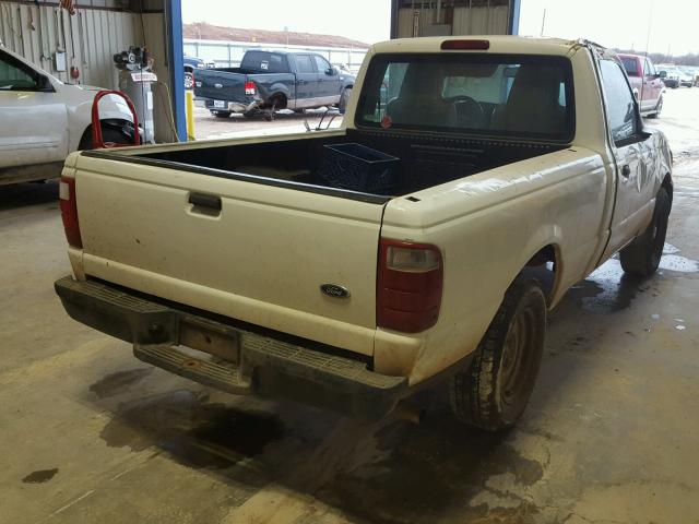 1FTYR10D84PA10600 - 2004 FORD RANGER WHITE photo 4