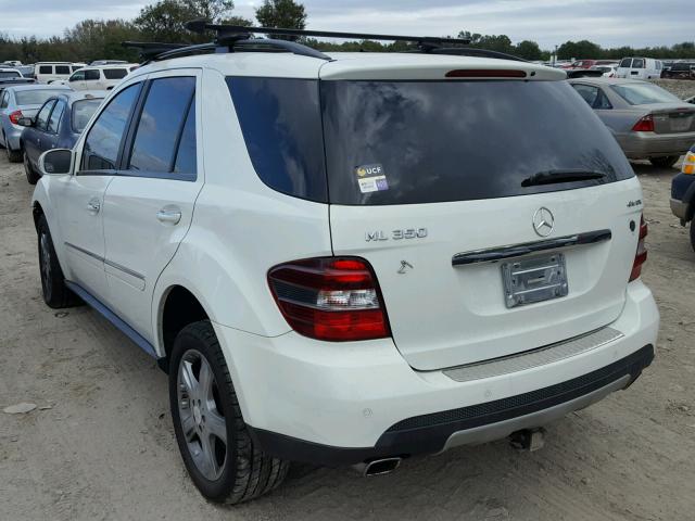 4JGBB86E28A306686 - 2008 MERCEDES-BENZ ML 350 WHITE photo 3