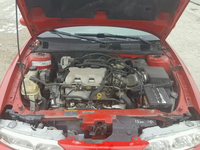 1G3NL52E72C117255 - 2002 OLDSMOBILE ALERO GL RED photo 7