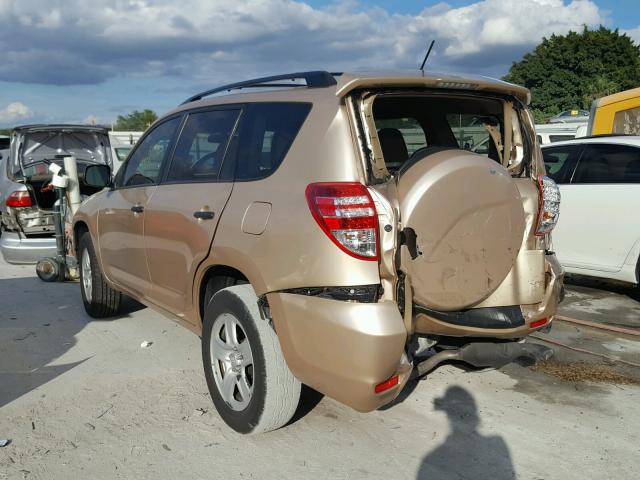 2T3ZF4DV9CW138056 - 2012 TOYOTA RAV4 GOLD photo 3