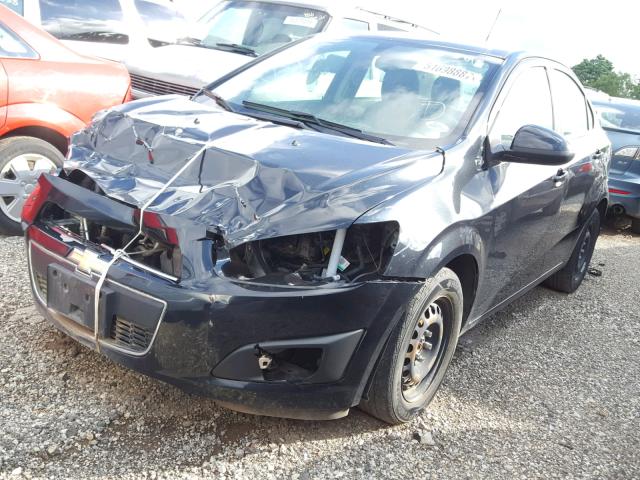 1G1JA5SH1F4192668 - 2015 CHEVROLET SONIC LS 黑色 照片 2