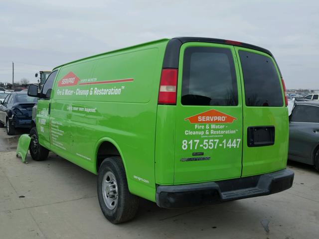 1GCHG39U371236247 - 2007 CHEVROLET EXPRESS G3 GREEN photo 3