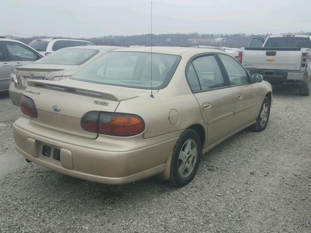 1G1NE52JX2M641851 - 2002 CHEVROLET MALIBU LS 棕色 照片 4