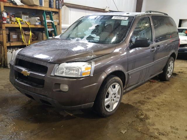 1GNDU33168D121249 - 2008 CHEVROLET UPLANDER L 棕色 照片 2