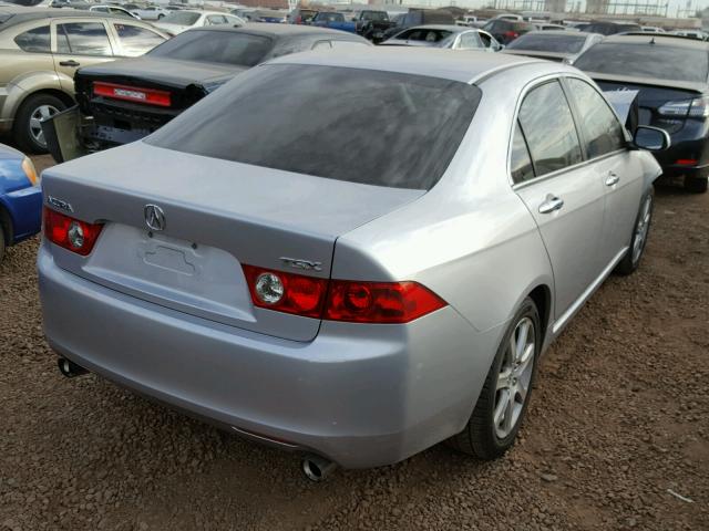 JH4CL96974C030212 - 2004 ACURA TSX SILVER photo 4