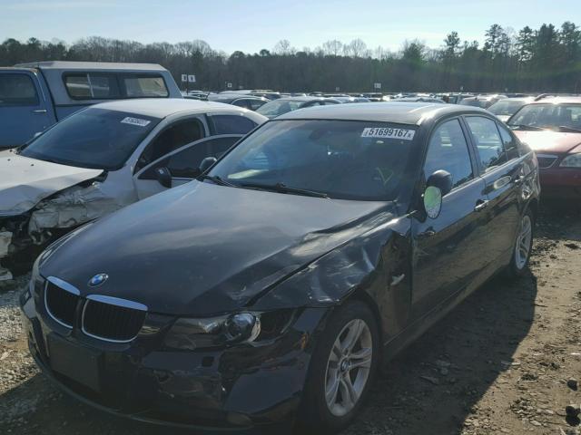 WBAVC93598K039997 - 2008 BMW 328 XI BLACK photo 2