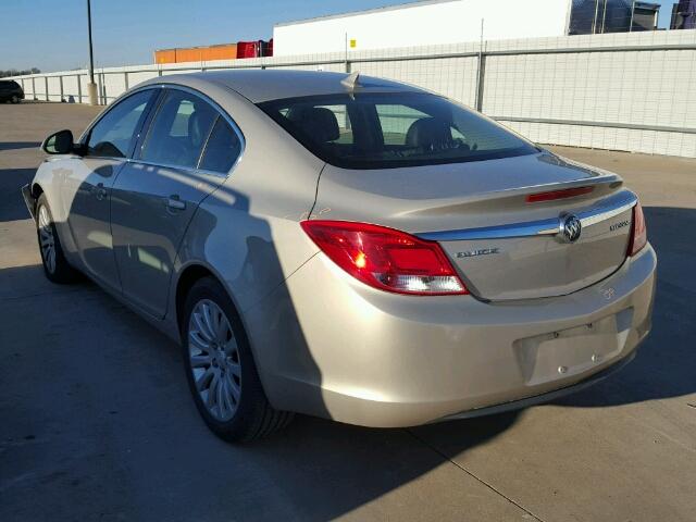 2G4GR5EK9C9174974 - 2012 BUICK REGAL Dorado foto 3