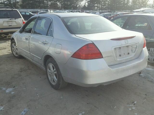 1HGCM55716A167265 - 2006 HONDA ACCORD EX SILVER photo 3