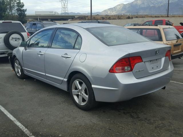 2HGFA16848H303527 - 2008 HONDA CIVIC EX SILVER photo 3