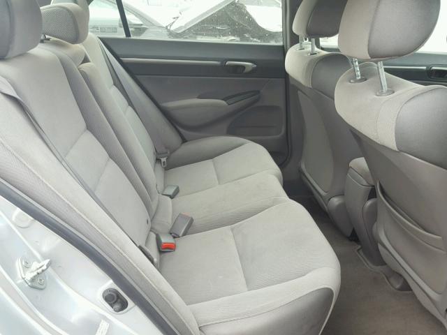 2HGFA16848H303527 - 2008 HONDA CIVIC EX SILVER photo 6